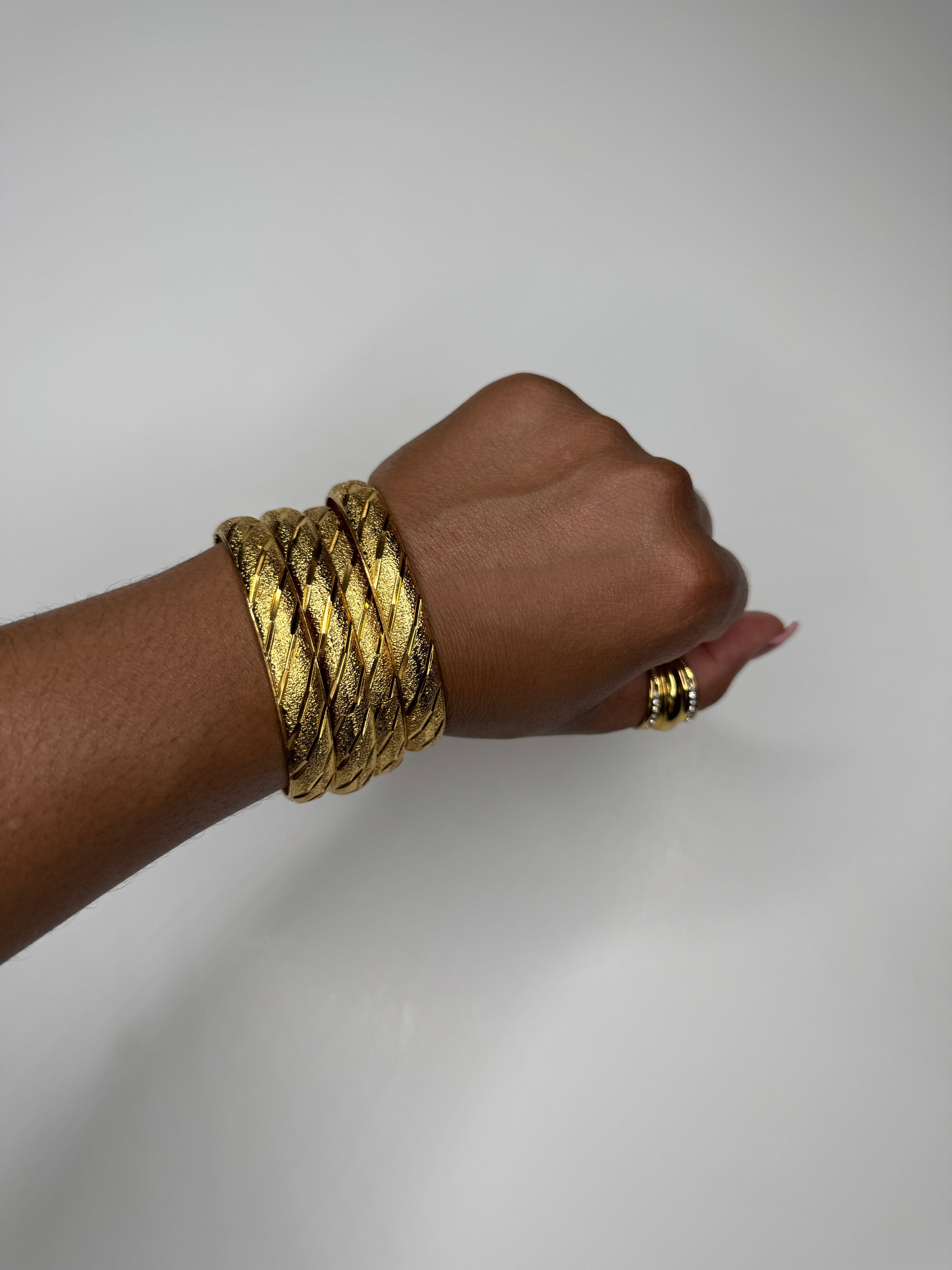 Rich Texture Bangle Set