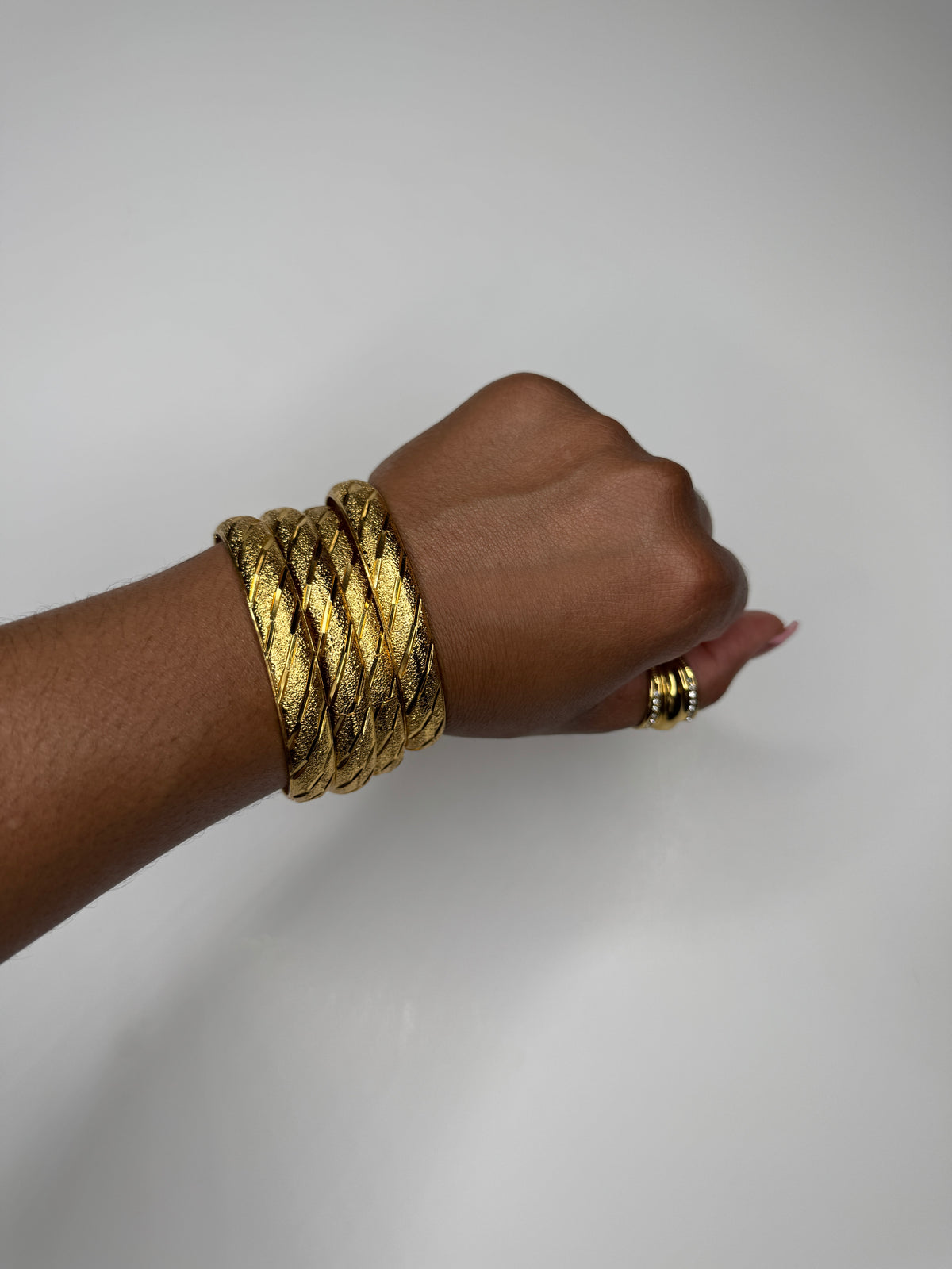 Rich Texture Bangle Set