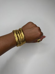 Rich Texture Bangle Set